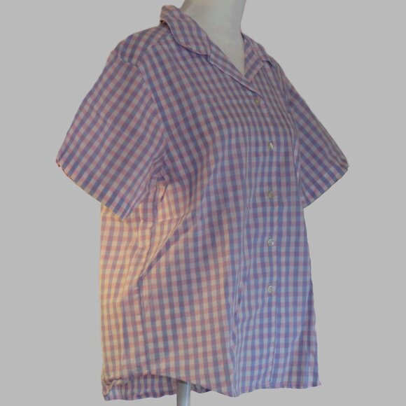 Karen Scott Women's Short Sleeve Button Up Pocket Shirt Size S (C816) - Picture 3 of 7
